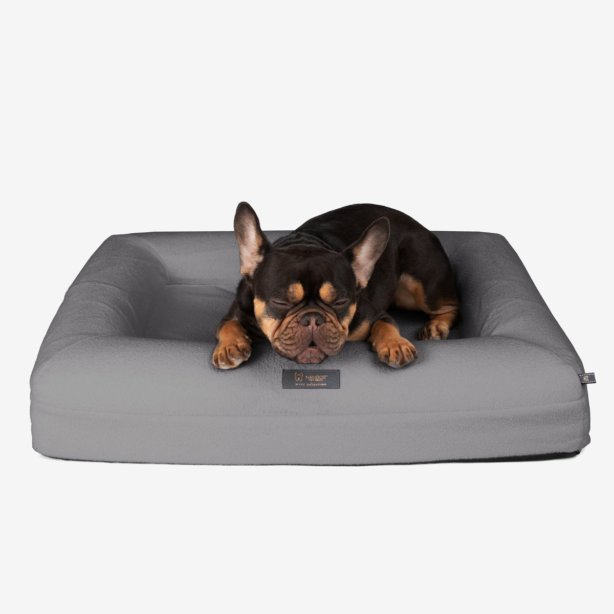 Nandog Gray Memory Foam Dog Bed M Orthopedic Comfort for Joint Support Nandog Pet Gear