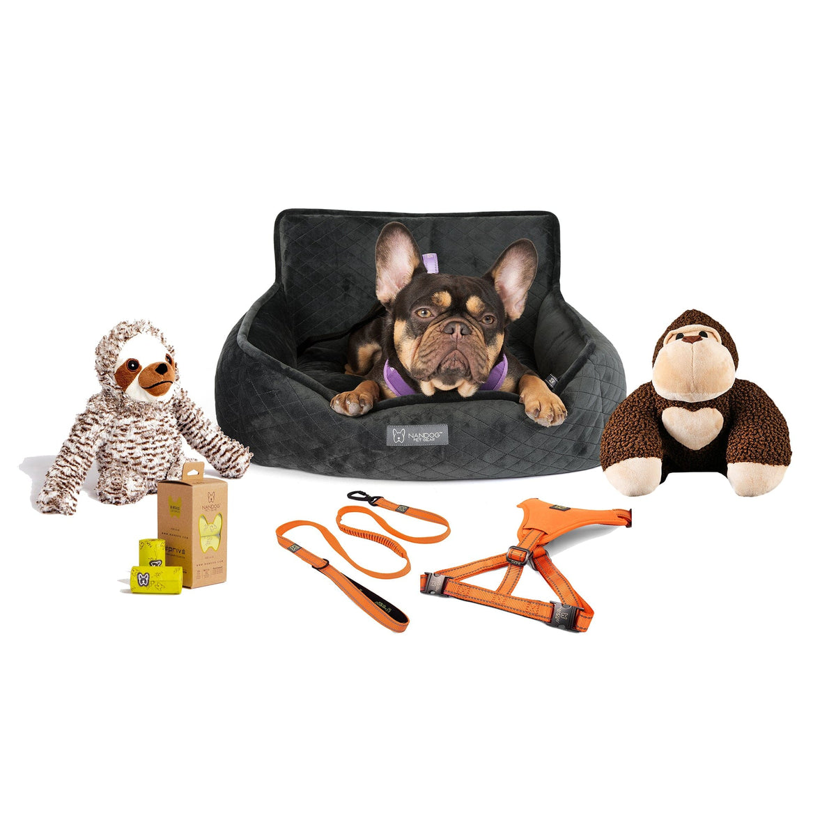 The NANDOG Car Seat Bundle Dark Gray Nandog Pet Gear™