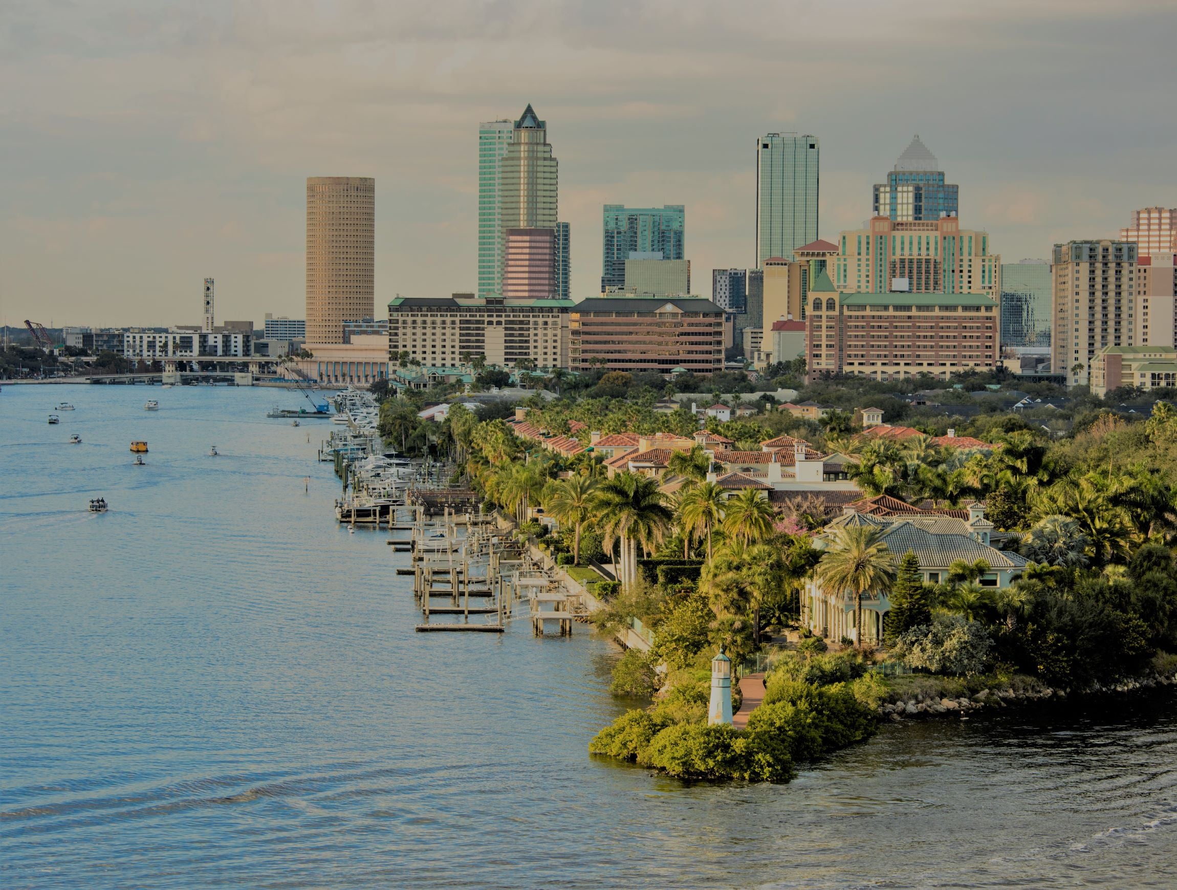 Tampa, Florida from the harbor