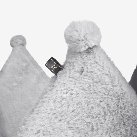 Crown Dog & Cat Bed Cloud Prive Collection - Royal Gray