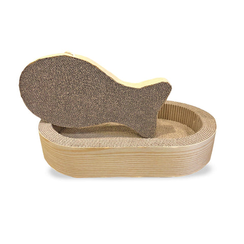 CAT SCRATCHER FISH OVAL SET