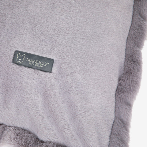 Cloud Removable Cover Large Pillow Dog Bed - Gray
