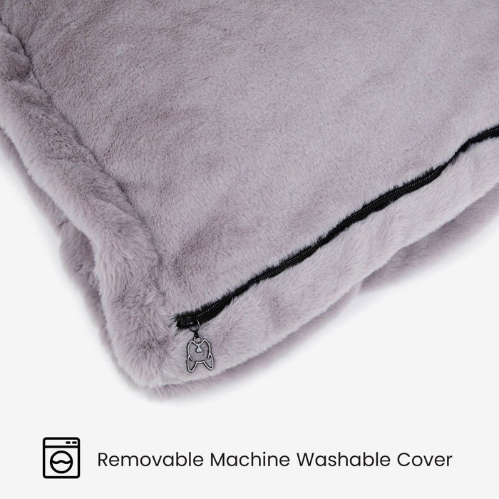 Cloud Removable Cover Large Pillow Dog Bed - Gray
