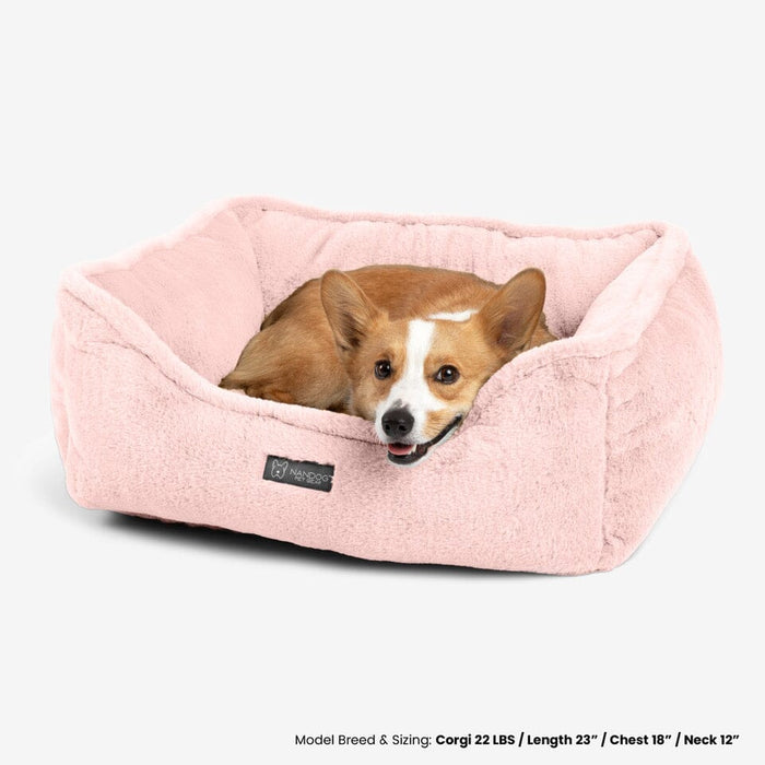 Cloud Reversible Dog & Cat Bed - Blush Pink