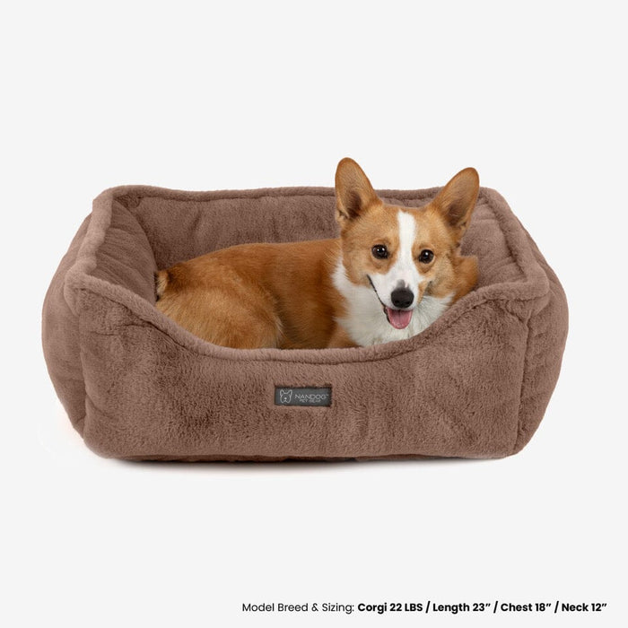 Cloud Reversible Dog & Cat Bed - Brown