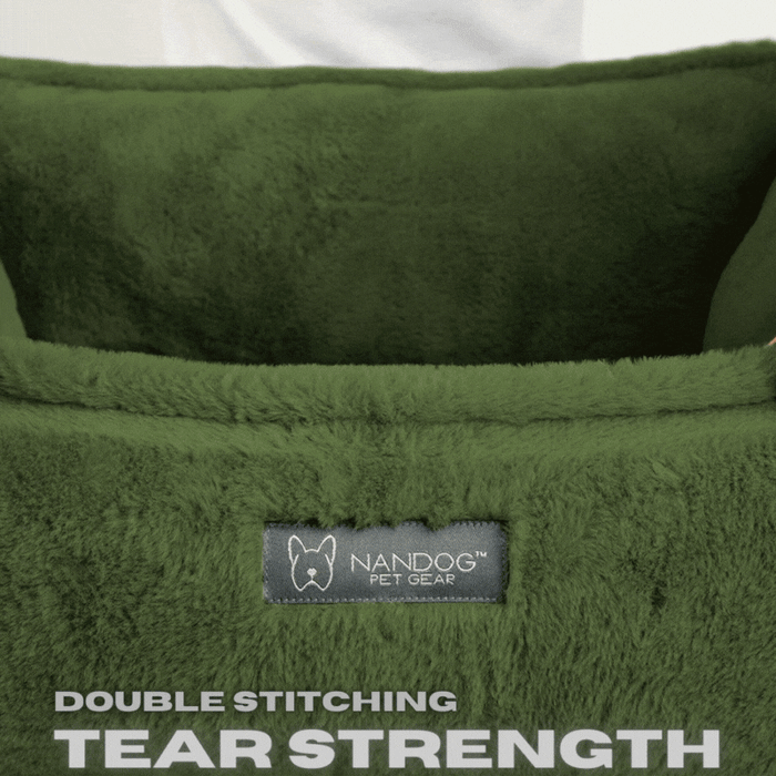 Cloud Reversible Dog & Cat Bed - Olive Green