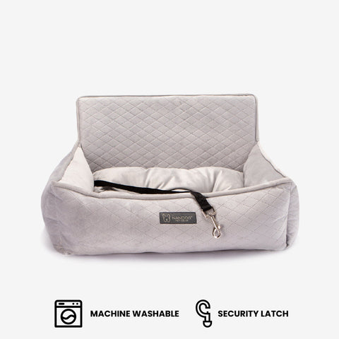 Dog Car Seat - Large/Light Gray