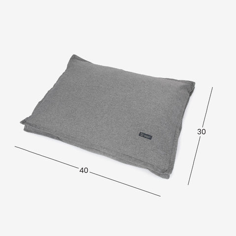 Grey Large Linen Pillow Dog Bed