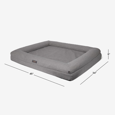 Memory Foam Orthopedic Dog Bed - Large/Gray