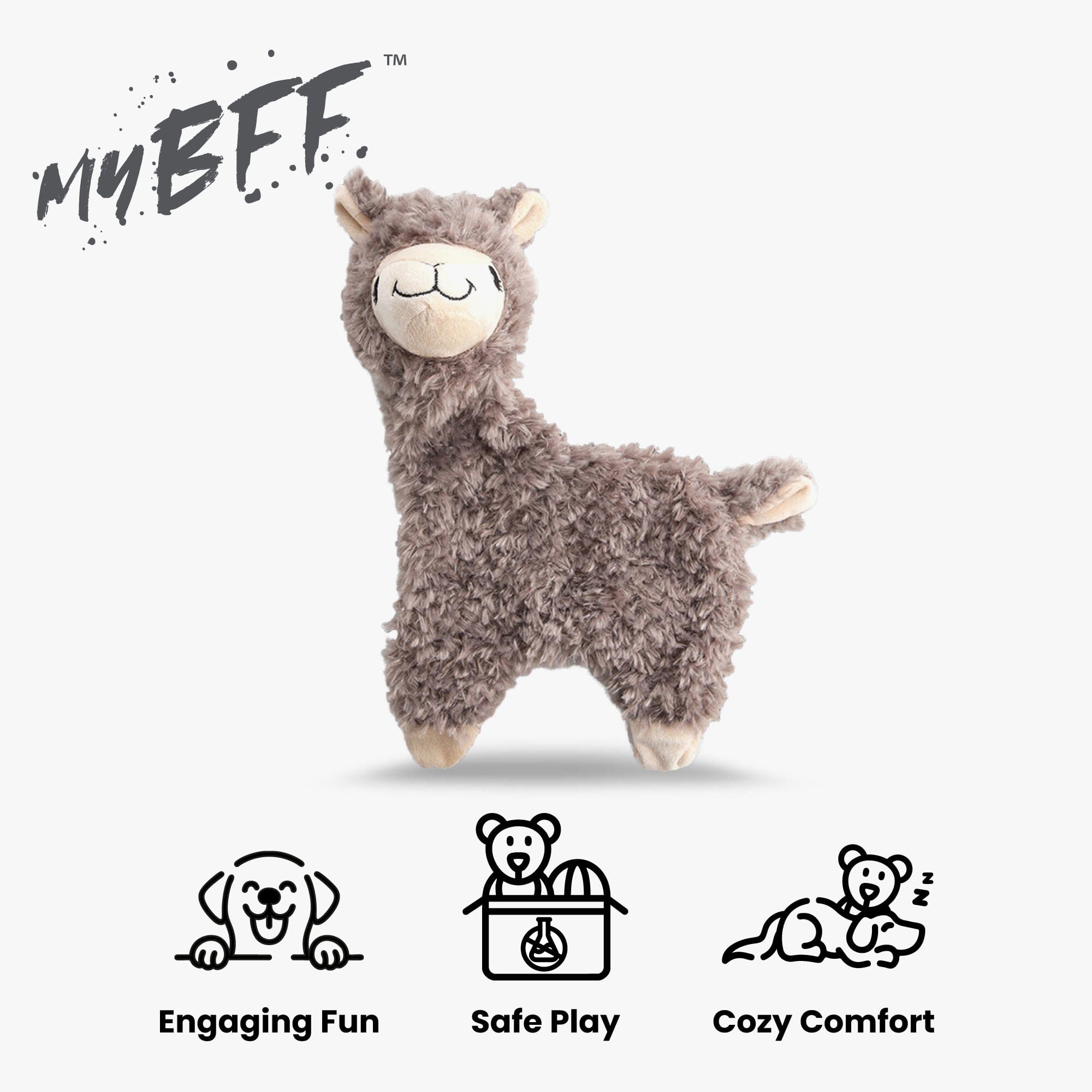 My BFF Lulu The Alpaca Plush Dog Toy – Nandog Pet Gear™