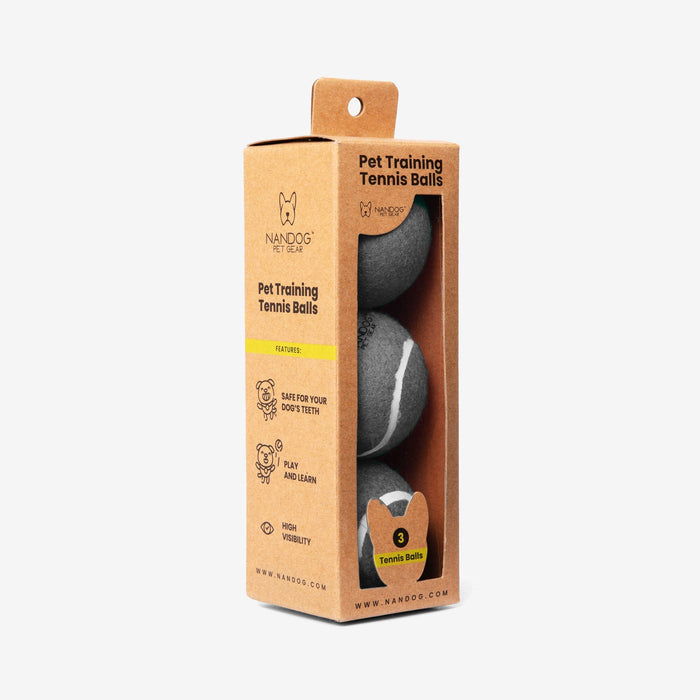 Nandog Dog Tennis Training Balls Set - Gray