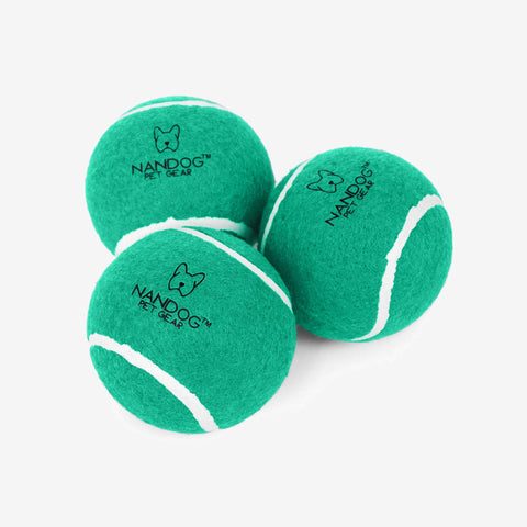 Nandog Dog Tennis Training Balls Set - Green