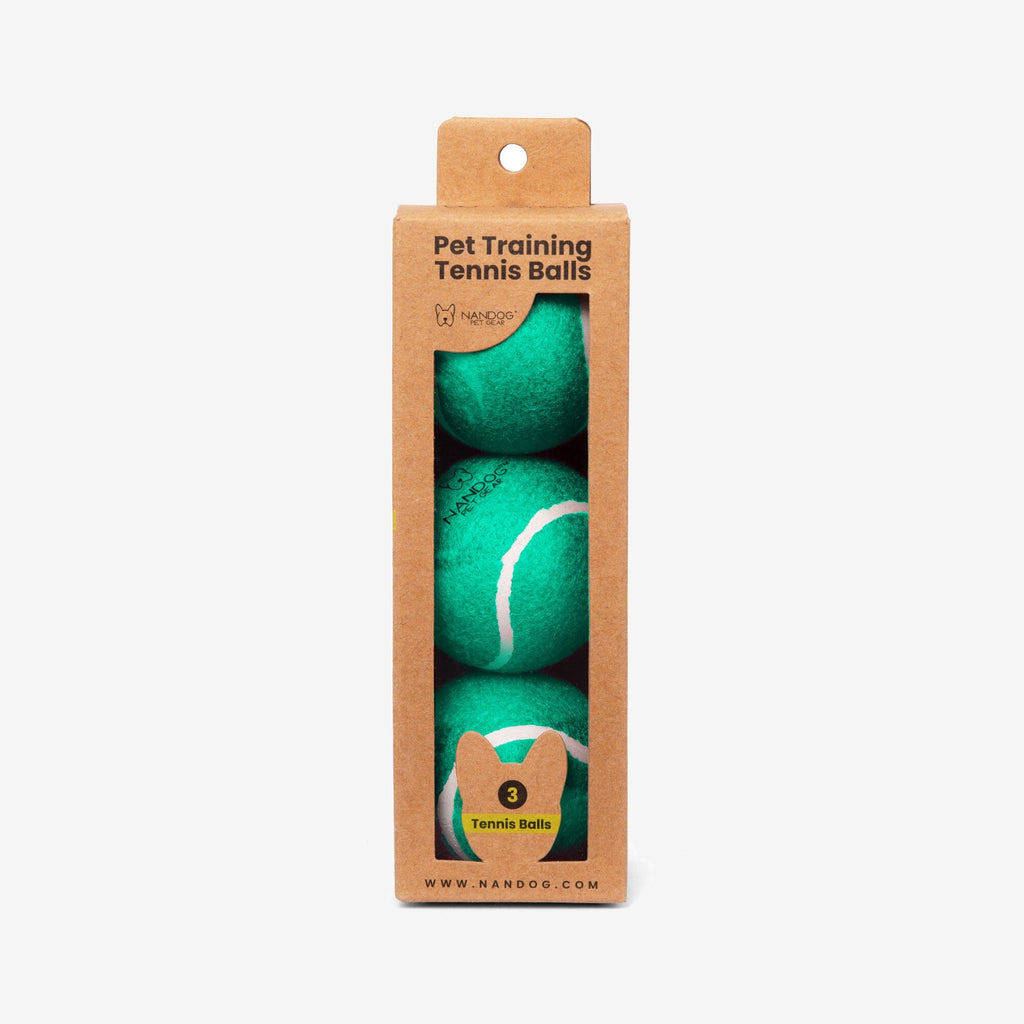 Nandog Dog Tennis Training Balls Set - Green