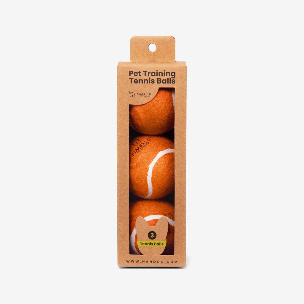 Nandog Dog Tennis Training Balls Set - Orange