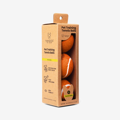 Nandog Dog Tennis Training Balls Set - Orange