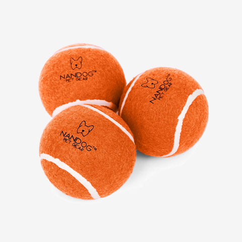 Nandog Dog Tennis Training Balls Set - Orange