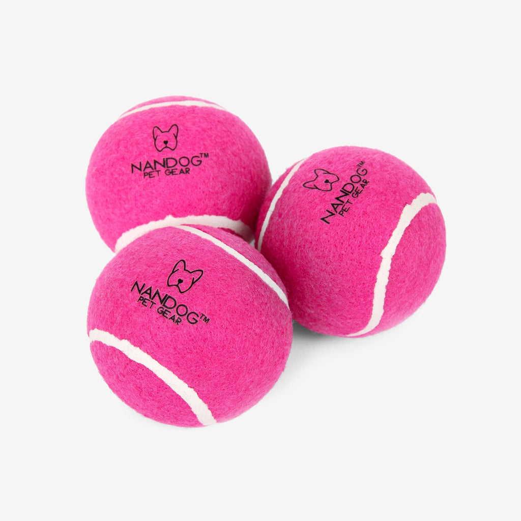 Nandog Dog Tennis Training Balls Set - Pink