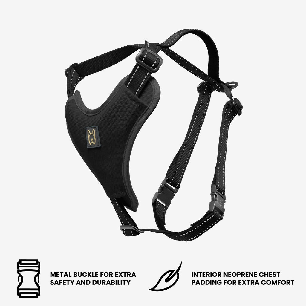 Neoprene Sport Dog Harness - Black