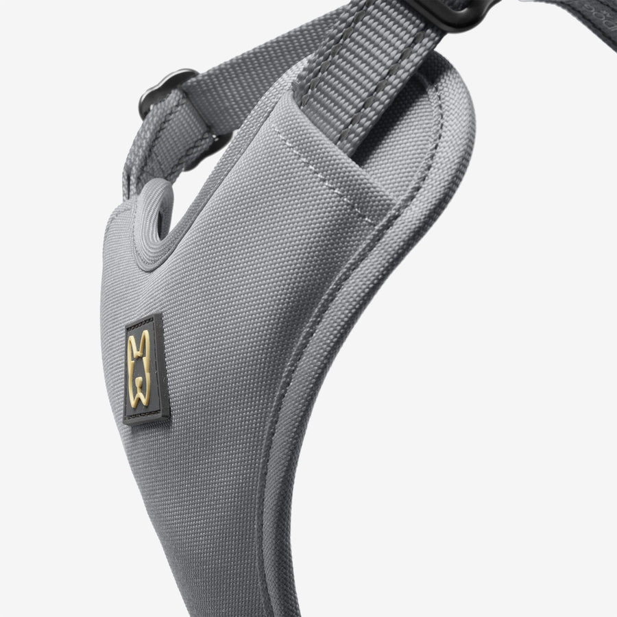 Nandog No-Pull Dog Harness Gray - Durable, Comfortable & Stylish
