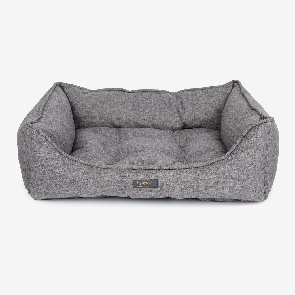 Poplin Large Reversible Dog Bed Gray