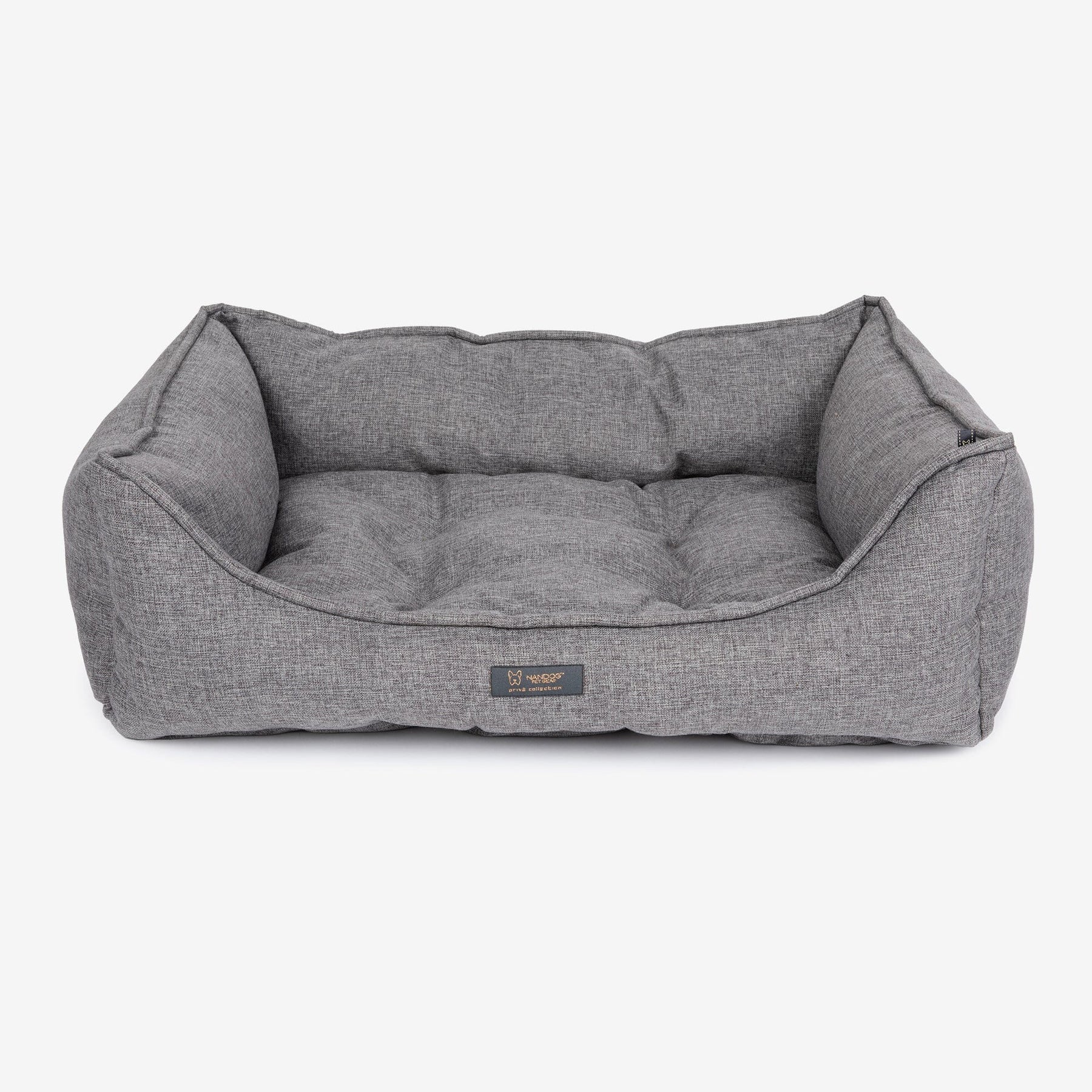 Poplin Large Reversible Dog Bed Gray Nandog Pet Gear™