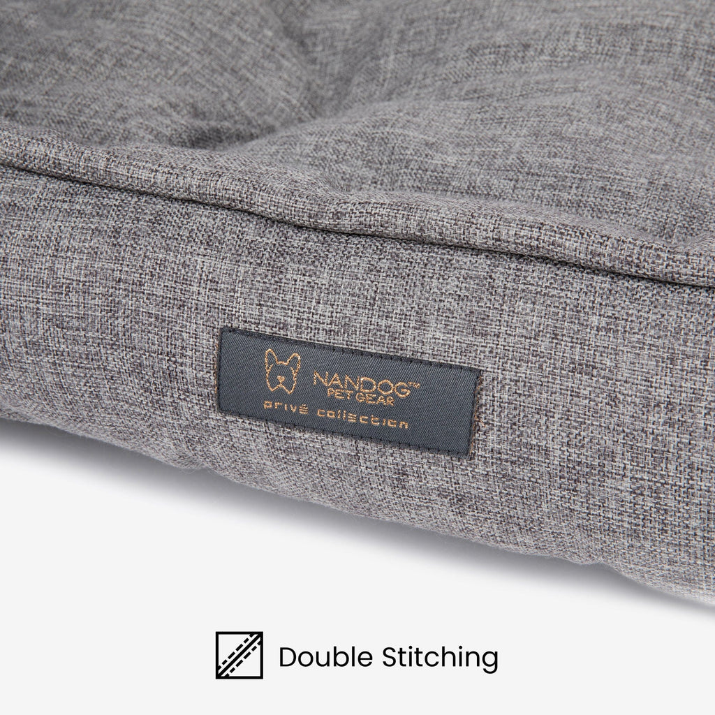 Poplin Large Reversible Dog Bed Gray Nandog Pet Gear™