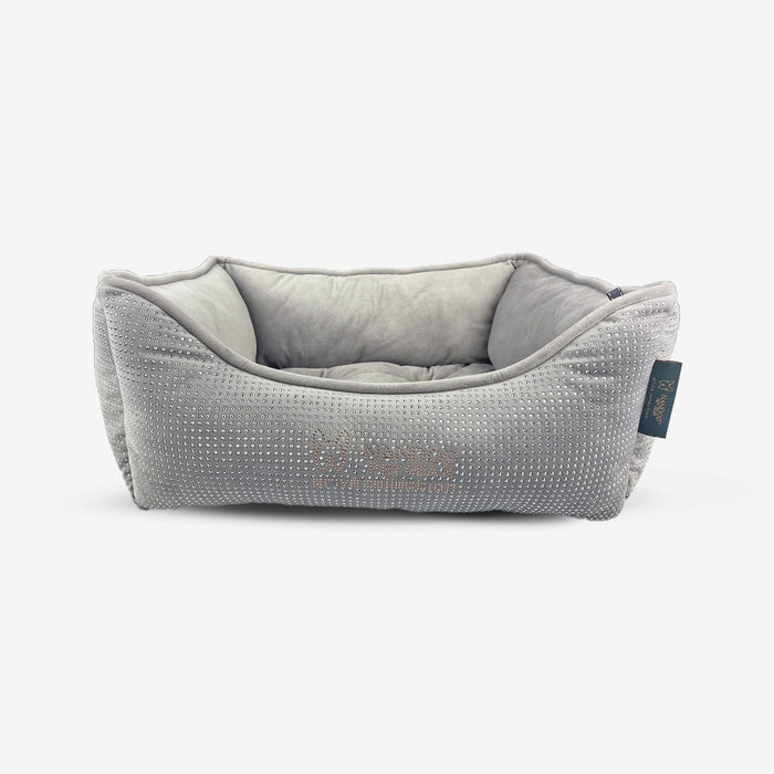 Prive Collection Grey Blinged Micro Plush