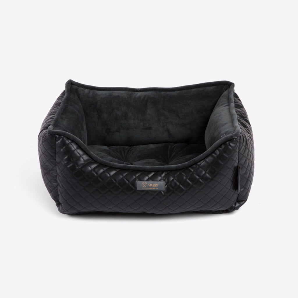 Prive Collection Quilted Vegan Leather (Black)