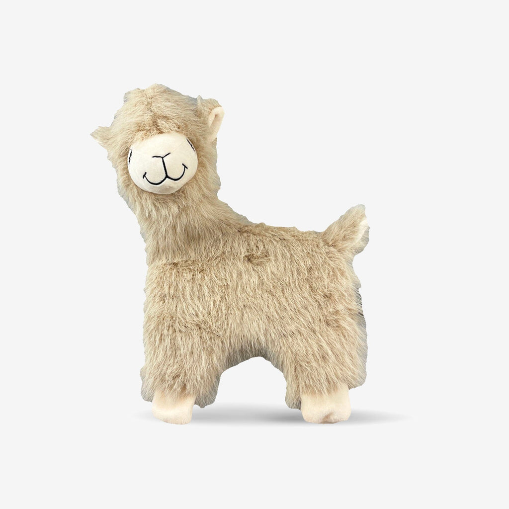 Shaggy Tan Alpaca Dog Toy