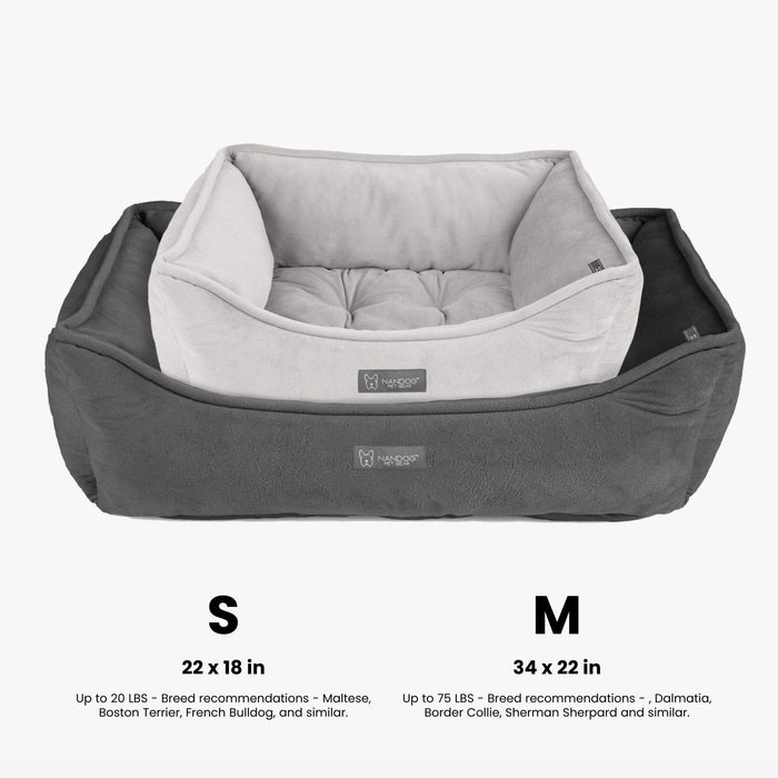 Signature Bed in Charcoal Gray