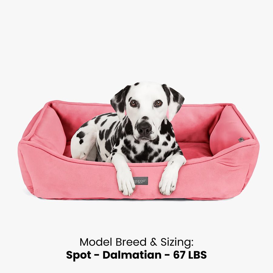 Nandog Electric Pink Reversible Dog & Cat Bed - Modern & Washable