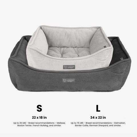 Signature Bed in Pearl Gray