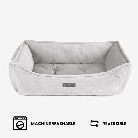 Signature Bed in Pearl Gray
