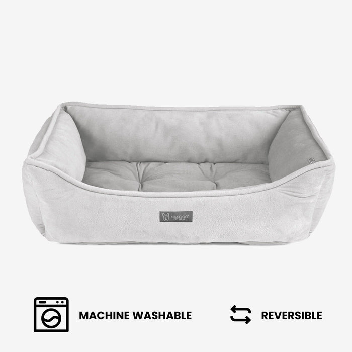 Signature Bed in Pearl Gray