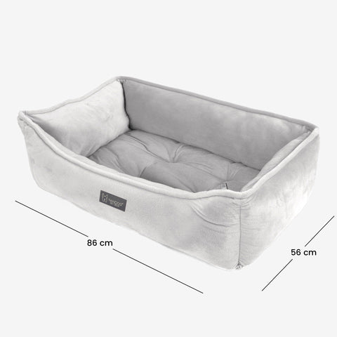 Signature Bed in Pearl Gray