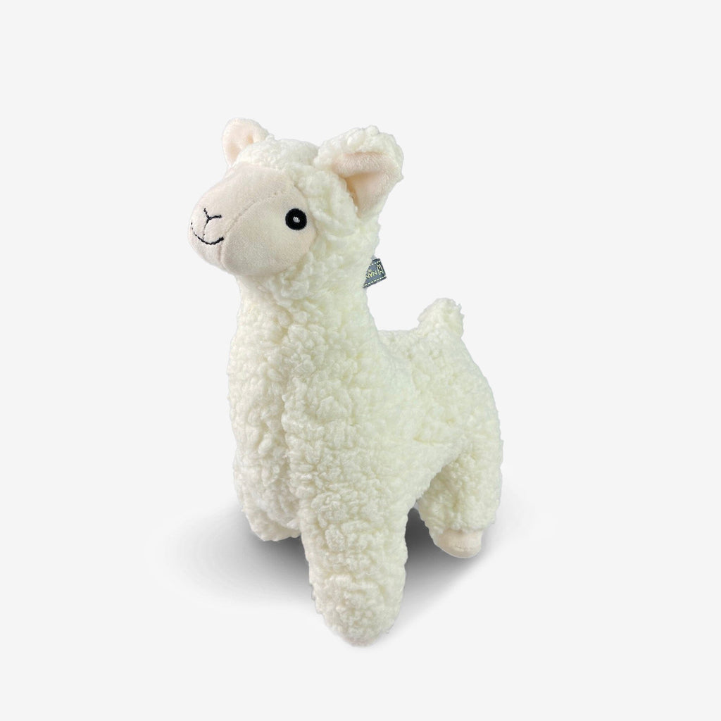 Stuffed Alpaca Dog Toy (Ivory)