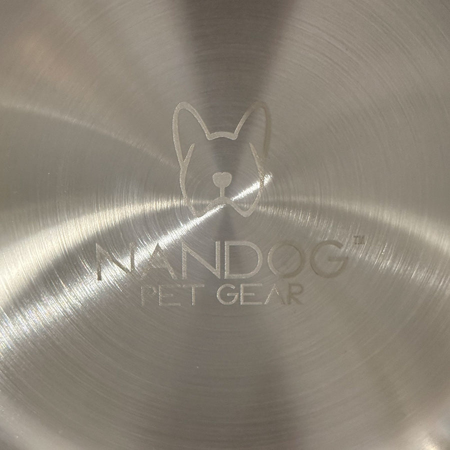 The Nandog Stainless Steel Anti-Skid Dog Bowl in Ash Gray – Nandog