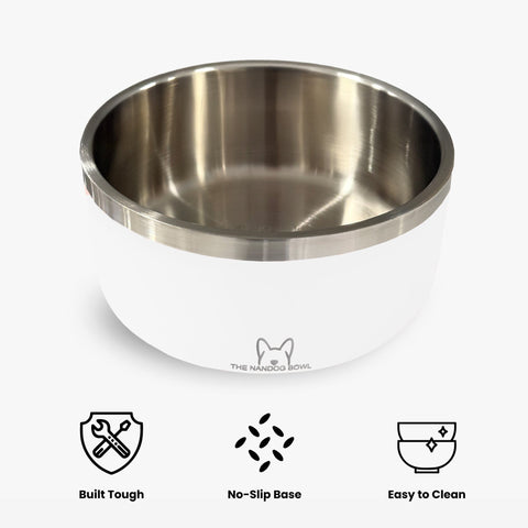 The Dog Bowl in White