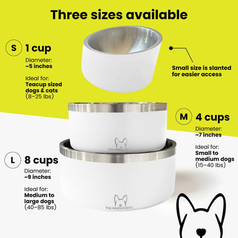 The Dog Bowl in White