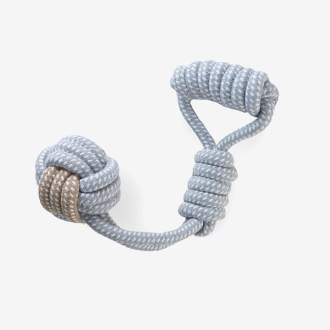 The Nandog Dog Rope Toy in Handle Shape