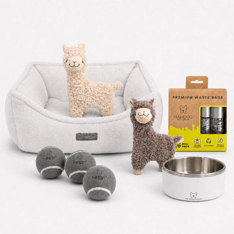 The NANDOG Super Cloud Dog Bed Bundle - Ivory White