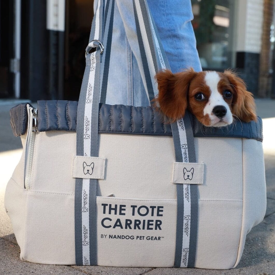 dog tote travel bag Nandog City Tote Dog Carrier Bag, Beige