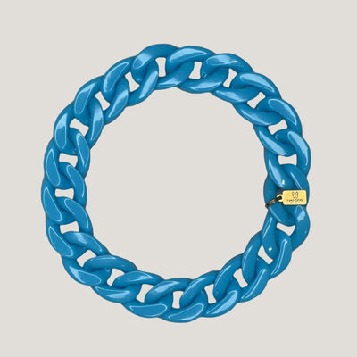 Chain Link Collar (Blue)