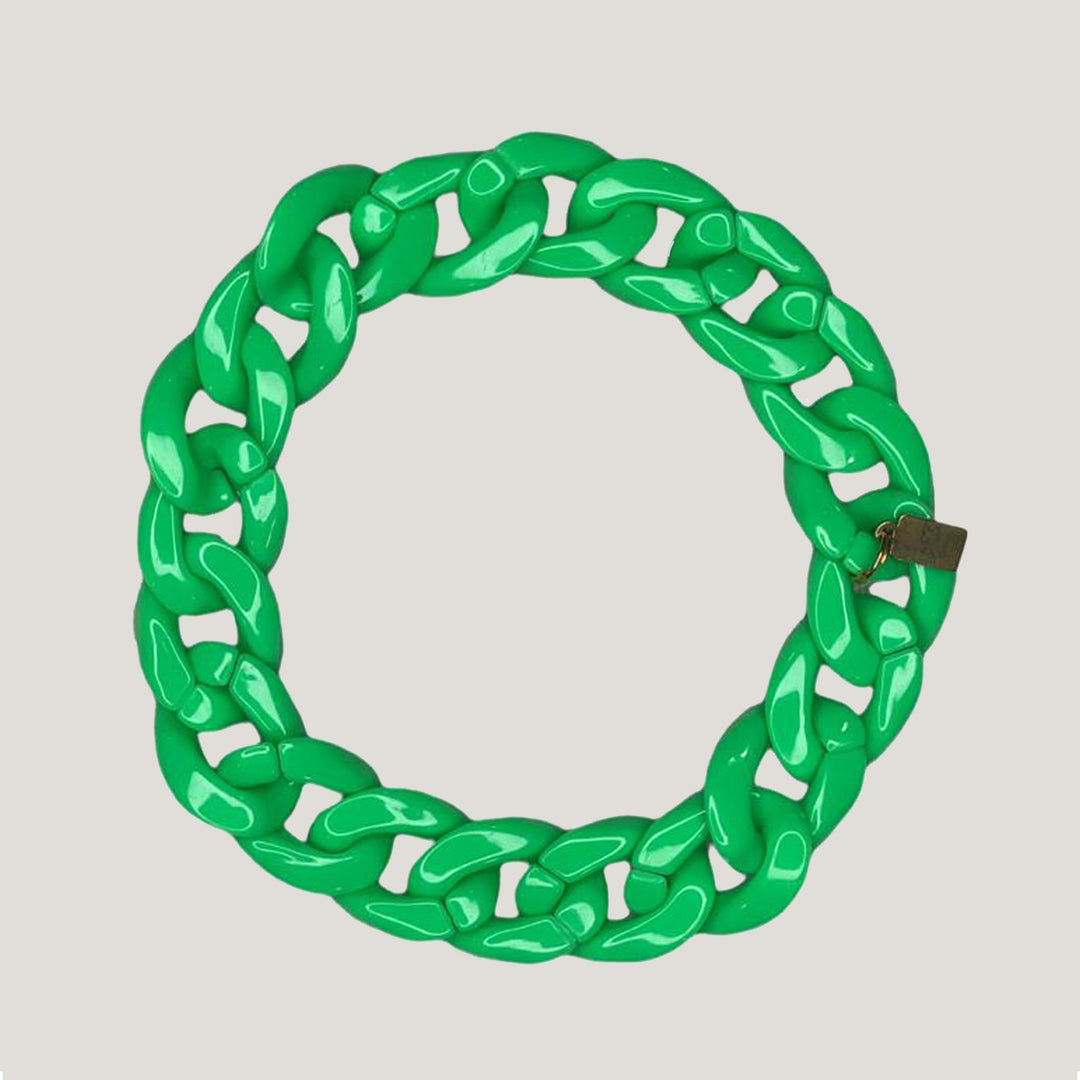 Chain Link Collar (Green)