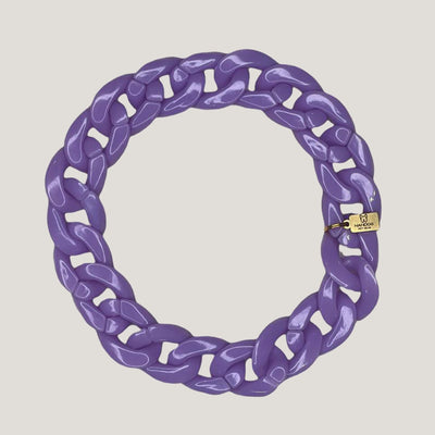 Chain Link Collar (Purple)