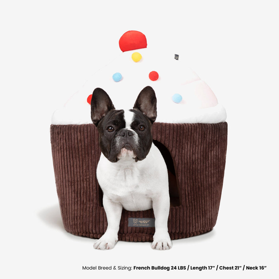Brown Cupcake Shape Dog and Cat Bed – Nandog Pet Gear™