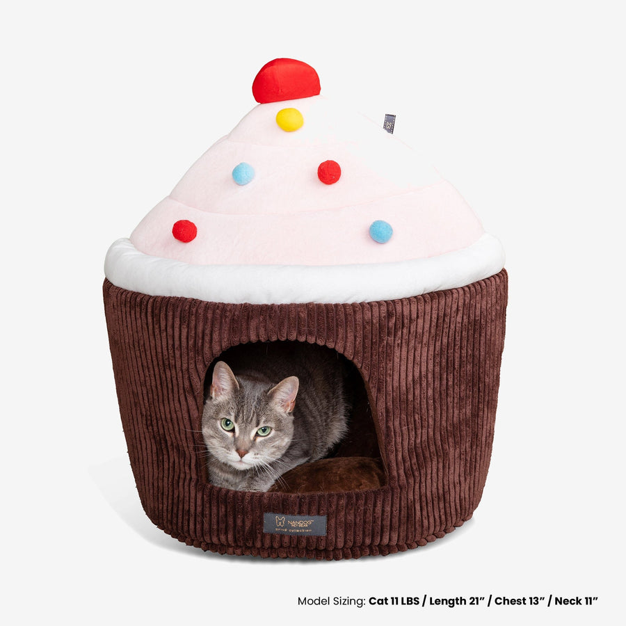 Brown Cupcake Shape Dog and Cat Bed – Nandog Pet Gear™