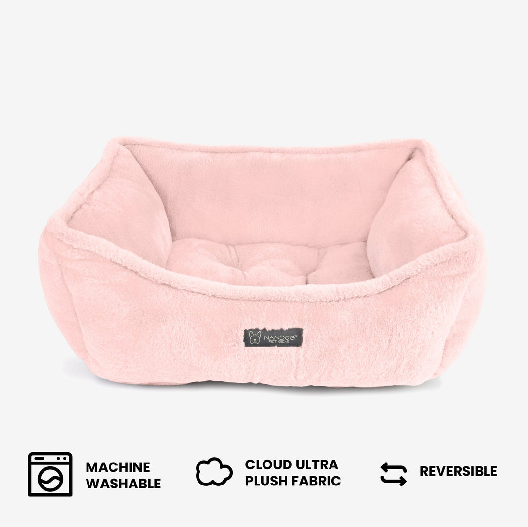 Cloud Reversible Dog & Cat Bed - Blush Pink