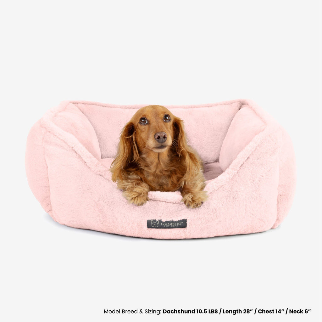 Cloud Reversible Dog & Cat Bed - Blush Pink