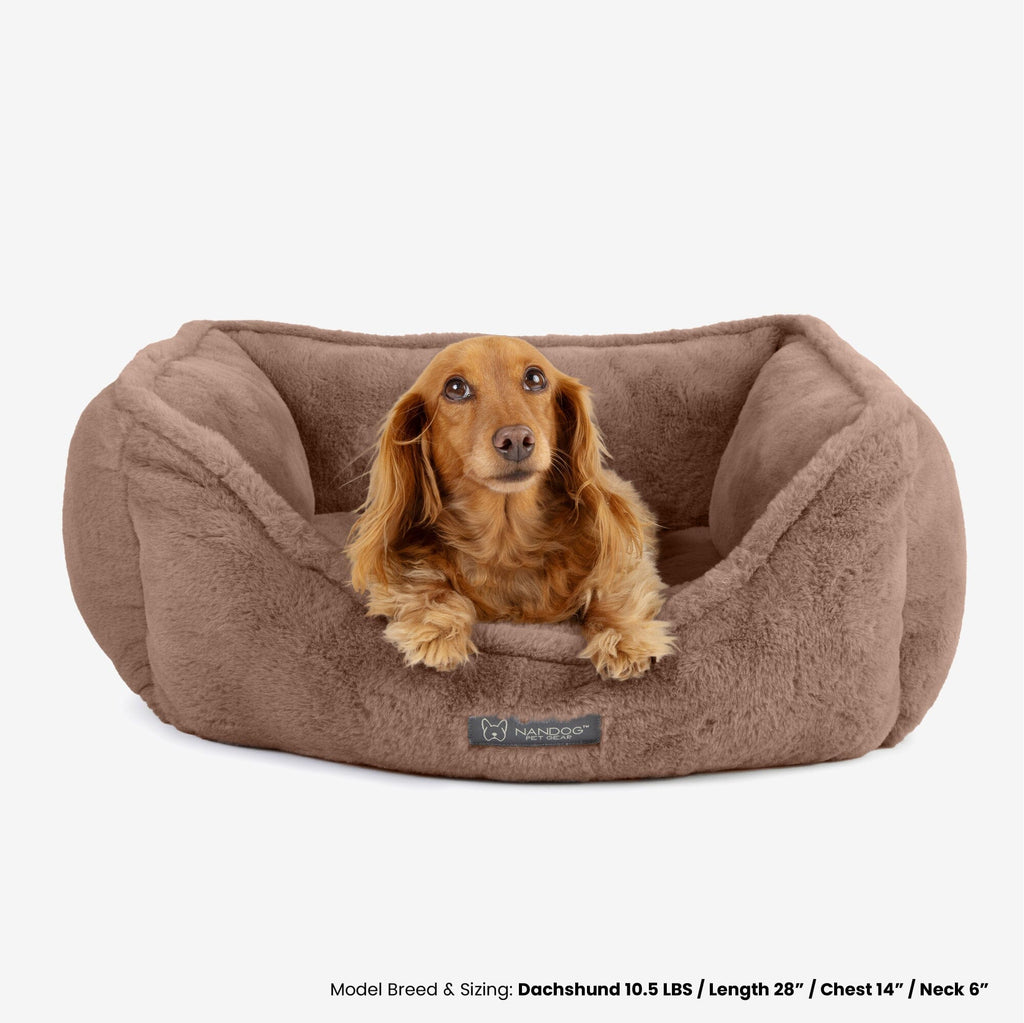 Cloud Reversible Dog & Cat Bed - Brown